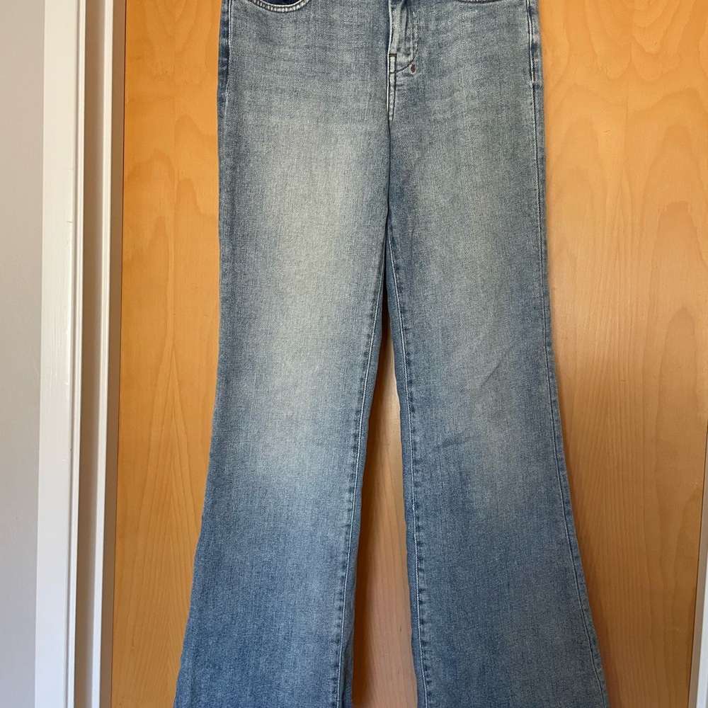 7 For All Mankind Light Blue Flare Jeans